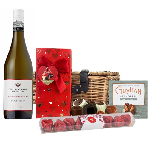 Villa Maria Private Bin Sauvignon Blanc 75cl White Wine And Chocolate Love You Hamper